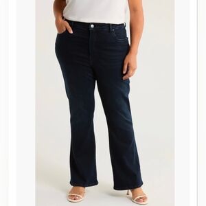 Kut From The Kloth Ana High Rise Fab AB Flare Jean Plus Sz 16 Inseam 34 Inch